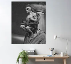 Alien Mind Control Poster -TerrorCraft Shop alien mind control poster 29931189993520