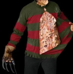 "Freddy Krueger Sweater - Chest Of Souls" Offical Movie Halloween Costume