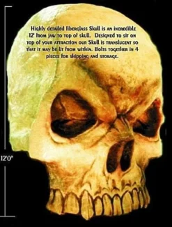 "Giant Skull" Haunted House Facade