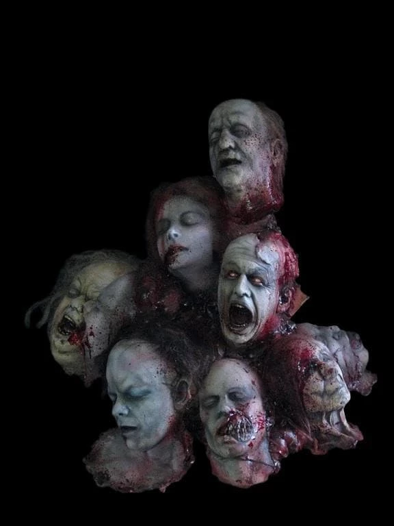 "Head Pile" Severed Head Props Set 1 "Head Pile" Severed Head Props Set
