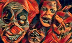 Horror Faces Poster -TerrorCraft Shop horror faces poster 29931580817456