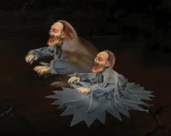 "Lunging Zombie Reaper" Electric Animated Halloween Prop - Open Box