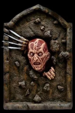 "Nightmare On Elm Street - Freddy Tombstone" Hanging Halloween Decoration
