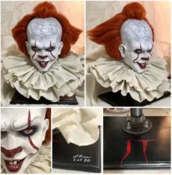 "Pennywise IT" Collector's Bust Halloween Decoration - Limited Run Of 30 Units -TerrorCraft Shop pennywise it collector s bust halloween decoration limited run of 30 units 2317521748001