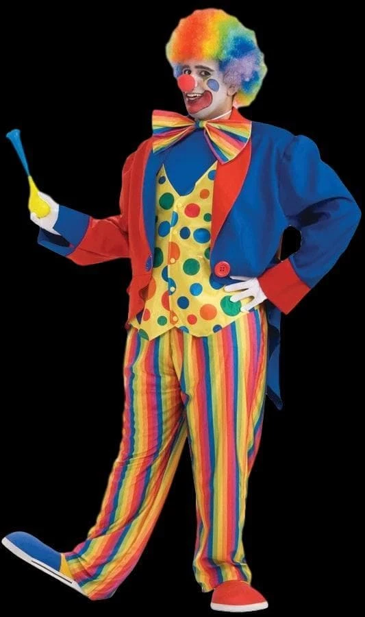 "Rainbow Clown Suit - Adult 3XL" Costume 1 "Rainbow Clown Suit - Adult 3XL" Costume