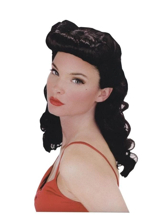 "Retro-Style Pin Up Babe" Halloween Wig 1 "Retro-Style Pin Up Babe" Halloween Wig