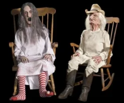 "Rocking Grandma And Grandpa" Electric Animated Halloween Props - Package Deal