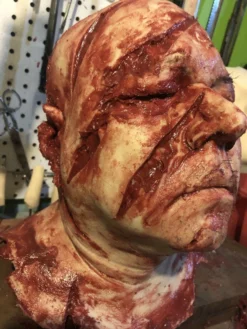 "Silicone Severed Head" Gory Halloween Prop -TerrorCraft Shop silicone severed head gory halloween prop 11948591939632