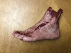 "Silicone Severed Left Female Foot" Body Parts Halloween Prop -TerrorCraft Shop silicone severed left female foot body parts halloween prop 11943768850480