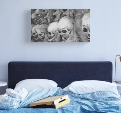 Skull Canvas Print -TerrorCraft Shop skull canvas print 29934374223920