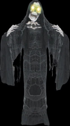 "Standing Reaper With Moving Jaw" Electric Animated Halloween Prop
