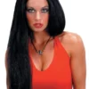 "Straight Black" Halloween Wig - 24'