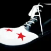 "Wingtip - Black/White" Clown Shoes