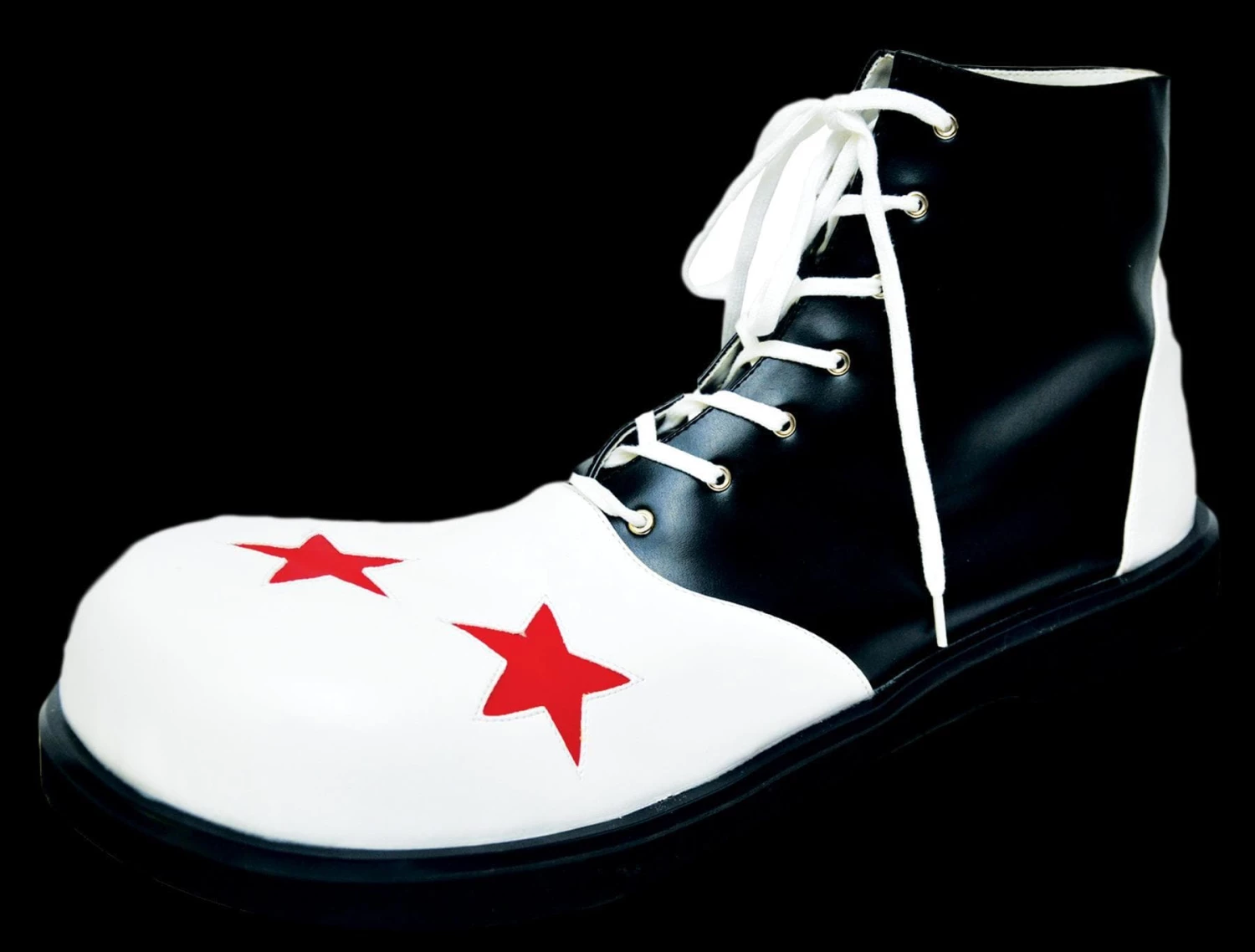 "Wingtip - Black/White" Clown Shoes 1 "Wingtip - Black/White" Clown Shoes